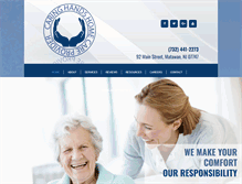 Tablet Screenshot of caringhandshomecareprovider.com